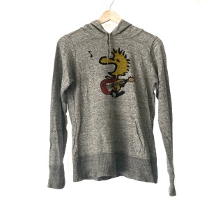 ヒステリックグラマー HYSTERIC GLAMOUR パーカー サイズF レディース - グレー×イエロー×マルチ 長袖/PEANUTS【中古】20240512