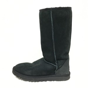 アグ UGG ロングブーツ 22 レディース クラシックトール 5815 黒 ムートン【中古】20240419