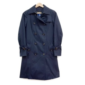 バーバリーブルーレーベル Burberry Blue Label トレンチコート サイズ36 S レディース - ダークネイビー 長袖/秋/冬【中古】20240418