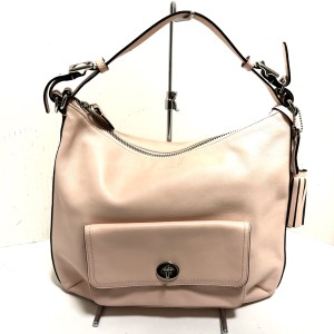 コーチ COACH ハンドバッグ レディース 美品 レガシーレザーコートニーホーボー 22381 ピンク レザー【中古】20240423