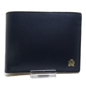 ダンヒル dunhill/ALFREDDUNHILL 2つ折り財布 レディース L2T732N ダークネイビー レザー【中古】20240527