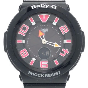 カシオ CASIO 腕時計 Baby-G BGA-1600 レディース タフソーラー/電波 黒×ピンク【中古】20240424