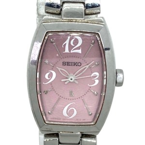 セイコー SEIKO 腕時計 LUKIA(ルキア) V111-0AP0 レディース ピンク【中古】20240509