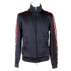 モンクレール MONCLER ジャージ サイズS メンズ MAGLIA CARDIGAN ダークネイビー×マルチ 長袖【中古】20240524