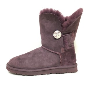 アグ UGG ショートブーツ 23 レディース - 3349 ボルドー ムートン【中古】20240509