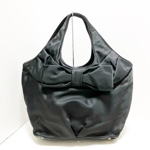 ケイトスペード Kate spade ショルダーバッグ レディース - PXRU2275 黒 リボン ナイロン×エナメル（レザー）【中古】20240511