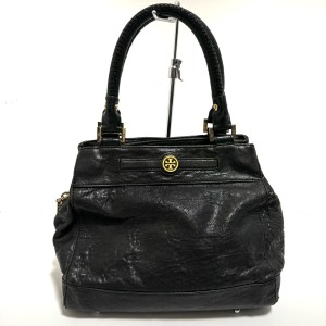 トリーバーチ TORY BURCH ハンドバッグ レディース - 黒 レザー【中古】20240517