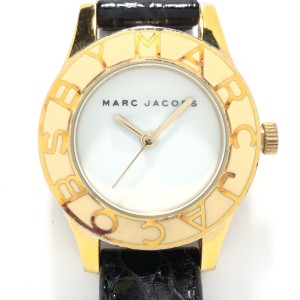 マークジェイコブス MARC BY MARC JACOBS 腕時計 - MBM1098 レディース 社外ベルト 白【中古】20240504