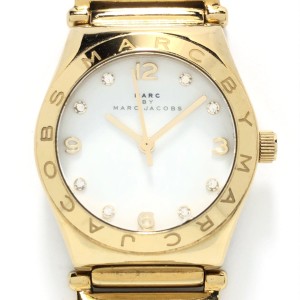 マークジェイコブス MARC BY MARC JACOBS 腕時計 - MBM3053 レディース ラインストーン 白【中古】20240504