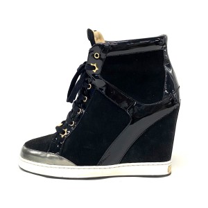 ジミーチュウ JIMMY CHOO ショートブーツ 39 レディース - 黒×シルバー インヒール/スター(星)【中古】20240514