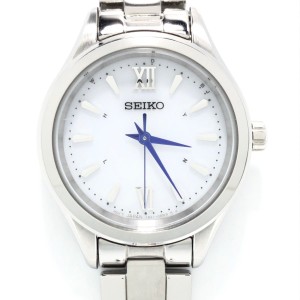 セイコー SEIKO 腕時計 - 1B21-0AS0/SWFH109 レディース 電波 シルバー【中古】20240524