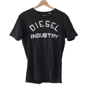 ディーゼル DIESEL 半袖Tシャツ サイズS メンズ - 黒×白 クルーネック【中古】20240505