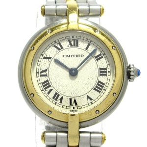 カルティエ Cartier 腕時計 パンテールヴァンドーム レディース SS×K18YG/1ロウ アイボリー【中古】20240430