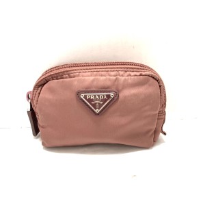 プラダ PRADA ポーチ レディース - ライトパープル ナイロン【中古】20240504