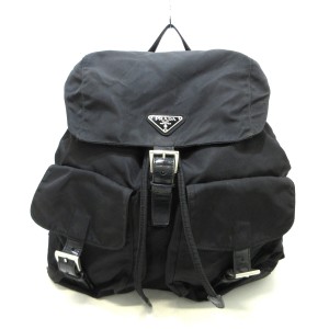 プラダ PRADA リュックサック レディース - B2811 黒 ナイロン【中古】20240429