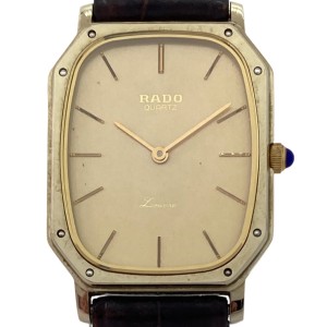 ラドー RADO 腕時計 Louvre(ルーブル) 128.9504.9 レディース 型押し加工 ゴールド【中古】20240504