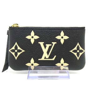 ルイヴィトン LOUIS VUITTON コインケース バイカラーモノグラムアンプラント レディース 美品 ポシェットクレ M80885【中古】20240506