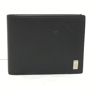 ダンヒル dunhill/ALFREDDUNHILL 2つ折り財布 レディース - 黒 レザー【中古】20240519