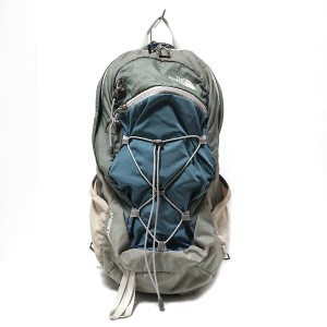 ノースフェイス THE NORTH FACE リュックサック レディース - グレー×ライトブルー×ベージュ ナイロン【中古】20240524