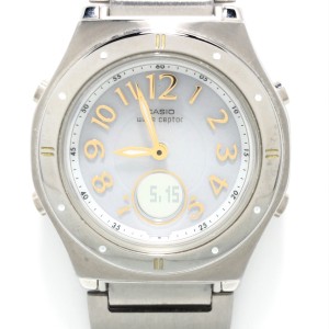 カシオ CASIO 腕時計 wave ceptor(ウェーブセプター) LWA-M141 レディース タフソーラー/電波 ライトグレー【中古】20240521