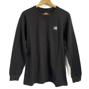 ノースフェイス THE NORTH FACE 長袖Tシャツ サイズM メンズ 美品 - 黒×白 クルーネック【中古】20240528