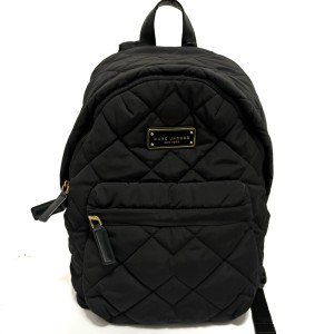 マークジェイコブス MARC JACOBS リュックサック レディース 美品 - 黒 キルティング ナイロン×レザー【中古】20240518