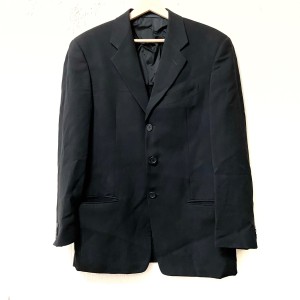 ジョルジオアルマーニ GIORGIOARMANI ジャケット サイズ48/R メンズ - 黒 長袖/春【中古】20240511