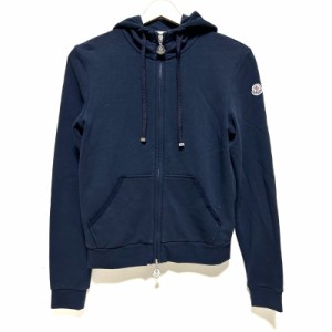 モンクレール MONCLER パーカー サイズXS レディース ダークネイビー 長袖/ジップアップ【中古】20240510