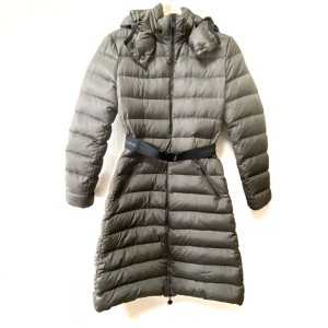 モンクレール MONCLER ダウンコート サイズ1 S レディース MOKACINE グレー 長袖/冬【中古】20240518