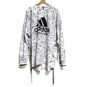 ハイク HYKE ブルゾン サイズOT メンズ 美品 - 白×黒 長袖/プルオーバー/春/秋/adidasコラボ【中古】20240530