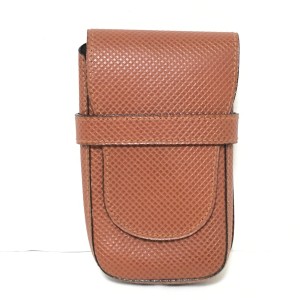 ボッテガヴェネタ BOTTEGA VENETA シガレットケース レディース - ブラウン レザー【中古】20240515