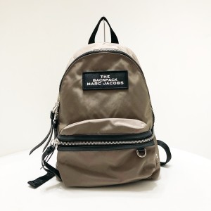 マークジェイコブス MARC JACOBS リュックサック レディース - M0015415 ベージュ×黒 ナイロン【中古】20240514