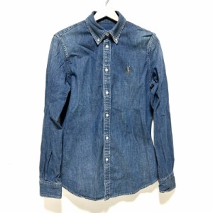 ポロラルフローレン POLObyRalphLauren 長袖シャツ サイズM メンズ - ダークネイビー デニム 綿【中古】20240524