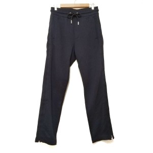 モンクレール MONCLER パンツ サイズXS メンズ PANTALONE ダークネイビー フルレングス/ウエストゴム 綿【中古】20240515