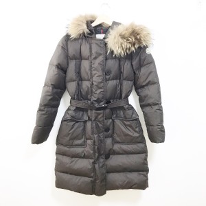 モンクレール MONCLER ダウンコート レディース 美品 MESSINA(メッシーナ) ダークブラウン 長袖/キルティング/冬【中古】20240523