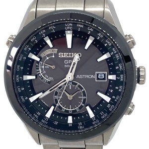 セイコー SEIKO 腕時計 ASTRON(アストロン) 7X52-0AA0 メンズ パワーリザーブ/GPS 黒【中古】20240513