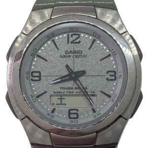 カシオ CASIO 腕時計 wave ceptor(ウェーブセプター) WVH-100J メンズ タフソーラー/電波 シルバー【中古】20240513