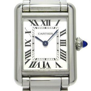 カルティエ Cartier 腕時計 タンクマスト WSTA0051 レディース SS 白【中古】20240430