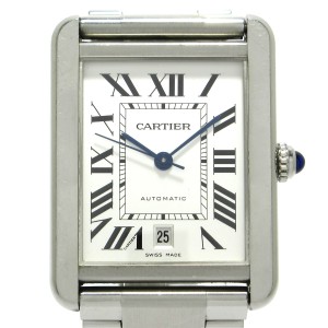 カルティエ Cartier 腕時計 タンクソロXL W5200028 メンズ SS シルバー【中古】20240430