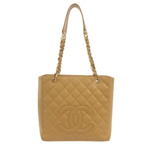 シャネル CHANEL トートバッグ レディース 復刻チェーントート(PST) A20994 ベージュ チェーンショルダー/ゴールド金具【中古】20240606