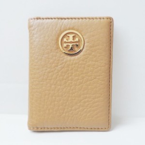 トリーバーチ TORY BURCH パスケース レディース - ライトブラウン レザー【中古】20240521