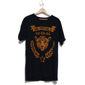 ドルチェアンドガッバーナ 半袖Tシャツ サイズ44 S メンズ - 黒×ライトブラウン クルーネック/#DGMILLENNIALS 綿【中古】20240524