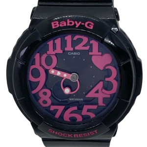 カシオ CASIO 腕時計 美品 Baby-G BGA-130 レディース 黒×ピンク【中古】20240518