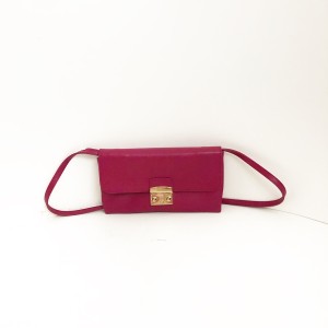 フルラ FURLA ショルダーバッグ レディース メトロポリス ダークピンク レザー【中古】20240523