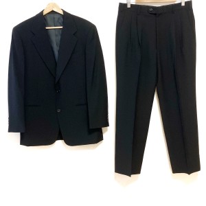 デュポン Dupont シングルスーツ メンズ - 黒 ネーム刺繍/肩パッド【中古】20240528