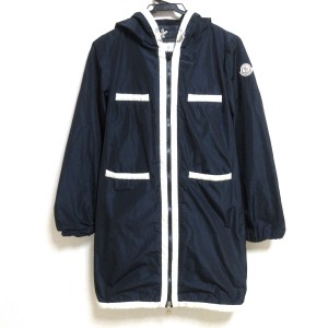 モンクレール MONCLER コート サイズ00 XS レディース COUDER ダークネイビー×アイボリー 長袖/ジップアップ/春/秋【中古】20240604