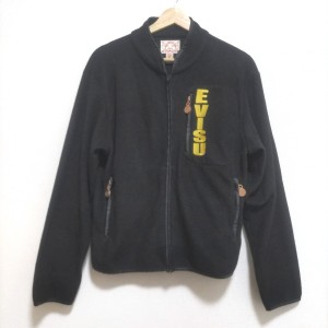 エヴィス EVISU ブルゾン サイズ38 M メンズ - 黒×イエロー 長袖/ジップアップ/春/秋【中古】20240518