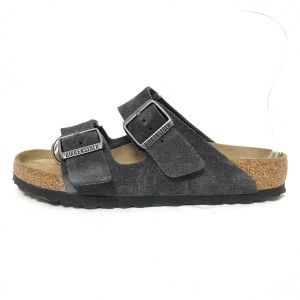 ビルケンシュトック BIRKEN STOCK サンダル 37 レディース - ダークグレー スエード【中古】20240524