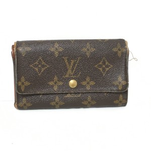 ルイヴィトン LOUIS VUITTON 2つ折り財布 モノグラム レディース ポルトモネジップ M61735 -【中古】20240514