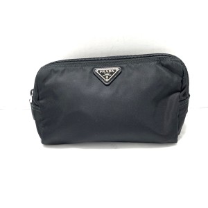 プラダ PRADA ポーチ レディース 美品 - 1NA693 黒 ナイロン【中古】20240525